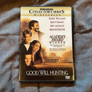 Good Will Hunting on DVD Robin Williams Matt Damon Ben Affleck Minnie Driver